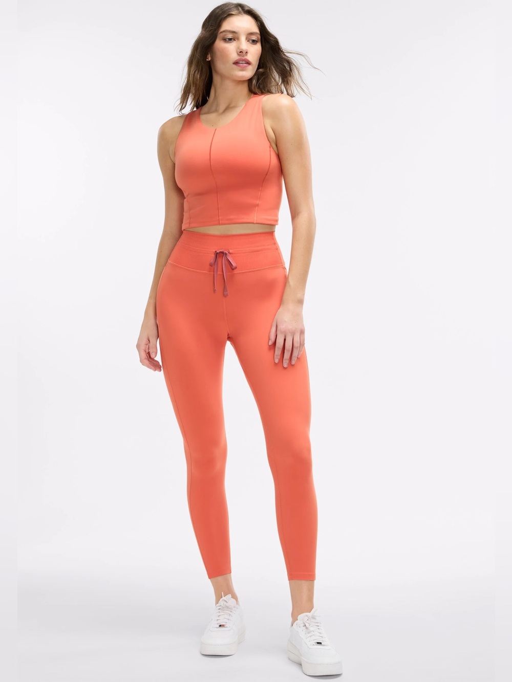 [LIKE NEW] $160 PELOTON x Emma Lovewell Cadent leggings and bra set. Orange.